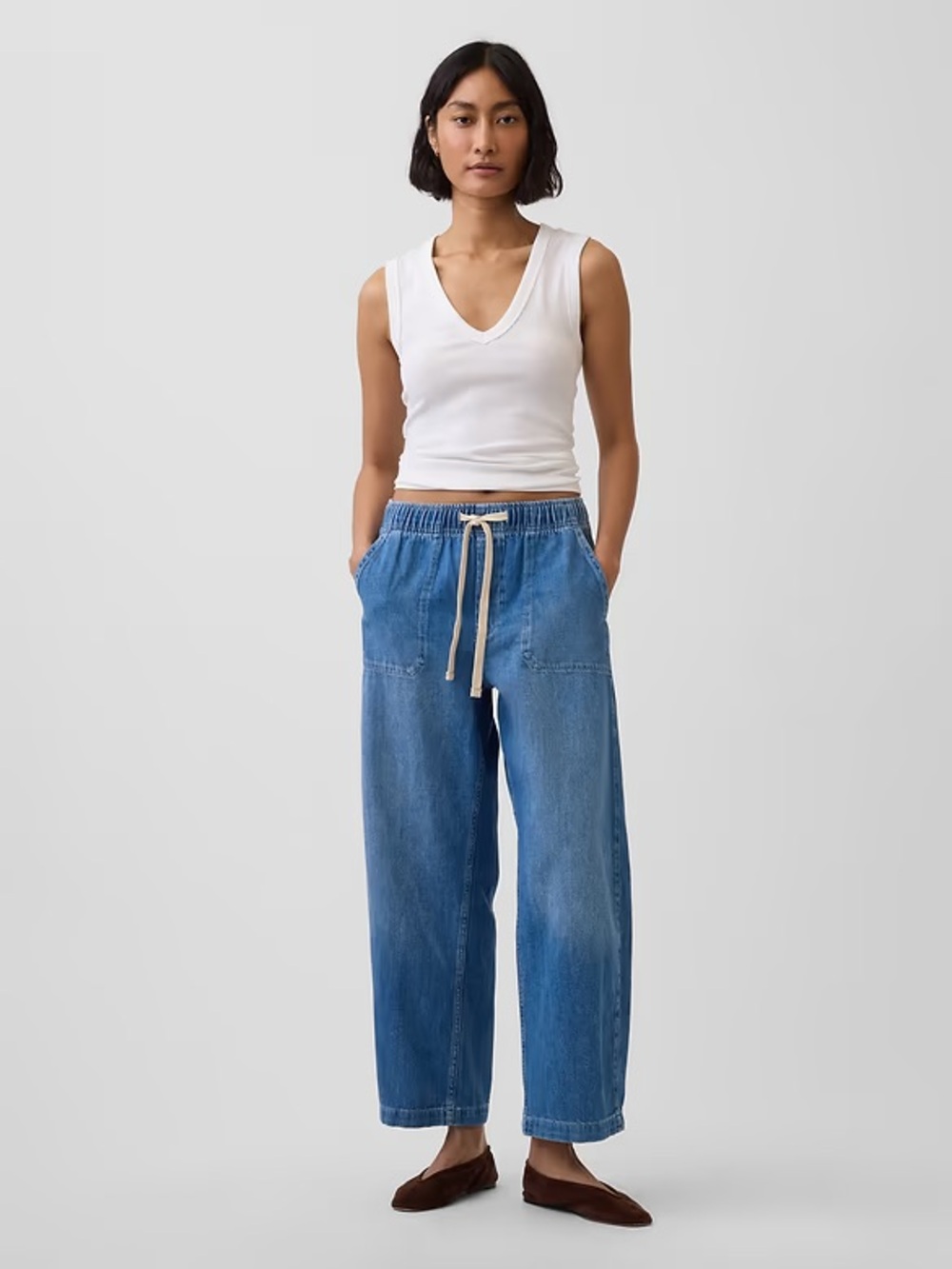 Gap high-rise easy barrel jeans